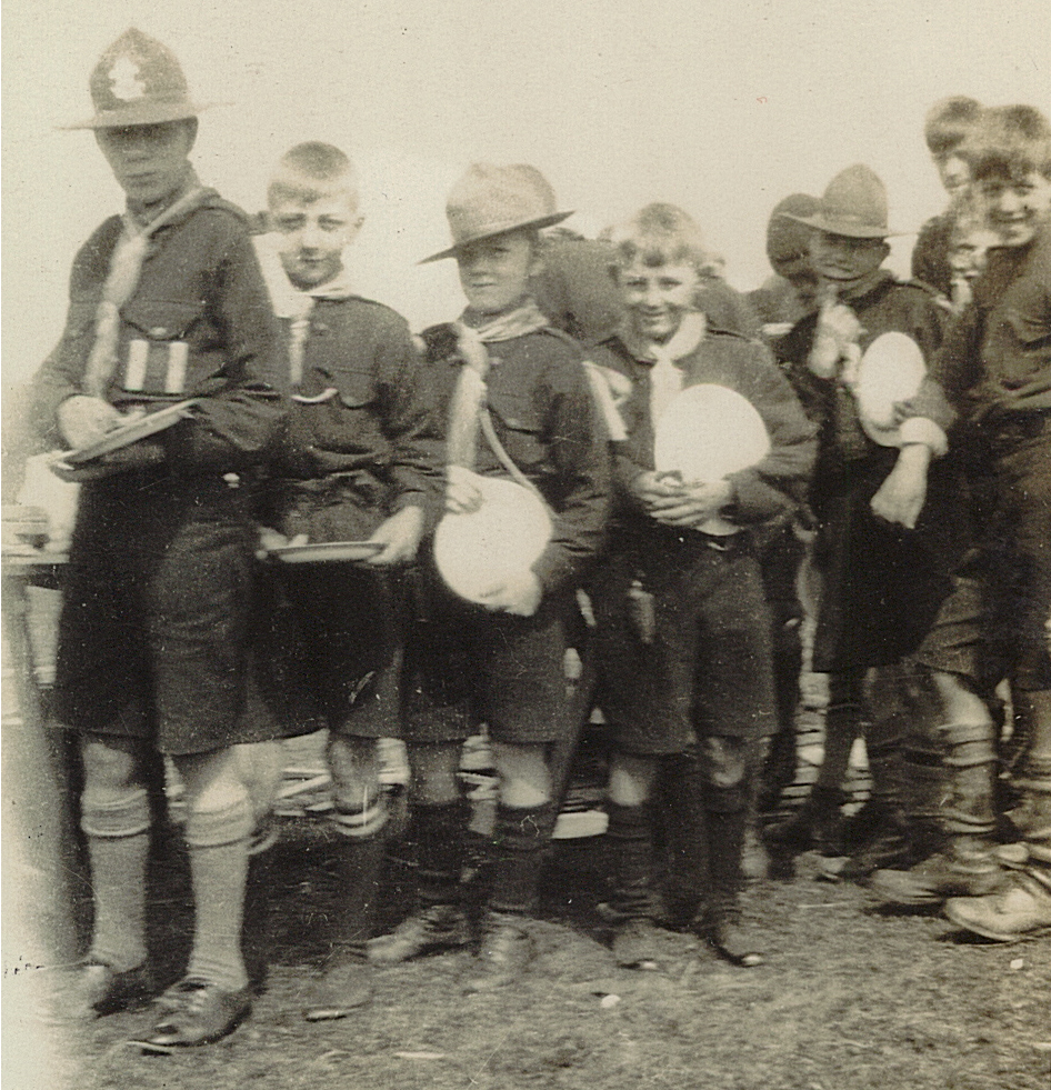 Queue for the Cookhouse - Summer Camp Rhyll August 1926 Queue_Cookhouse_Rhyll_August_1926
